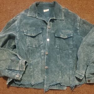 Teal Corduroy Jacket